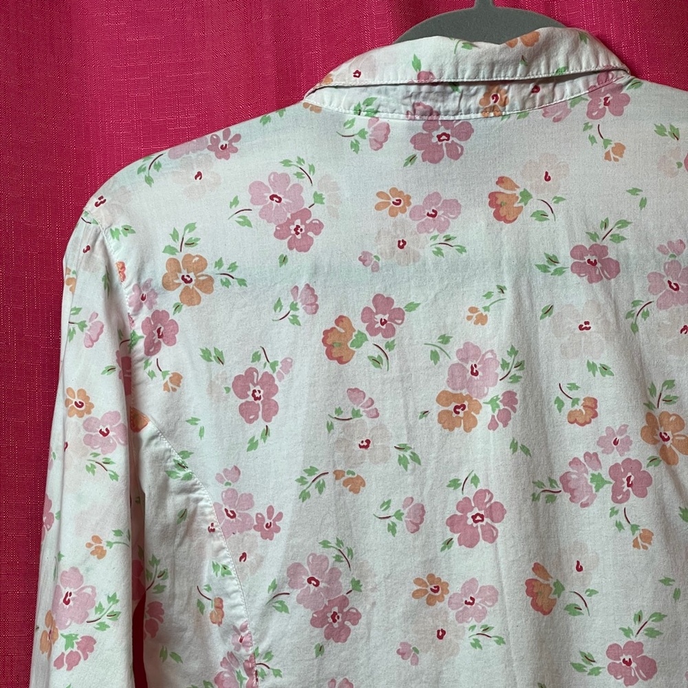 JORDACHE FLORAL BUTTON UP SIZE M - Picture 9 of 11